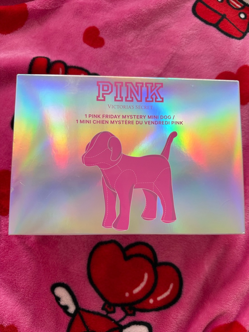Victoria's Secret PINK mystery Mini Dog Plush Sealed Pink friday